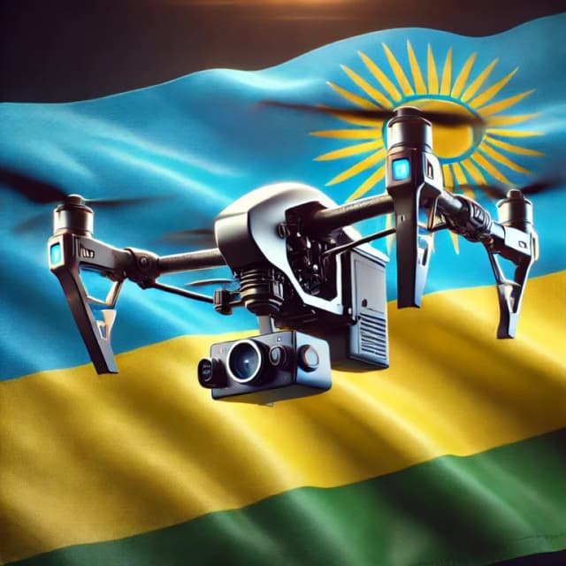 Ruanda Flagge - Drohnen-Gesetze in Ruanda